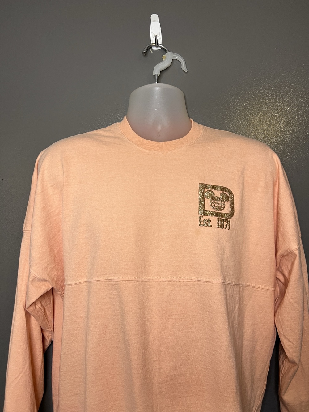 Disney Parks Shirt Womens Small Pink Mickey Walt Disney World Spirit Jersey